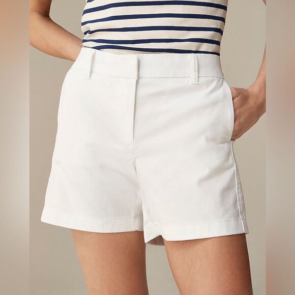 NWT J CREW 5" stretch chino short in white - Picture 4 of 8